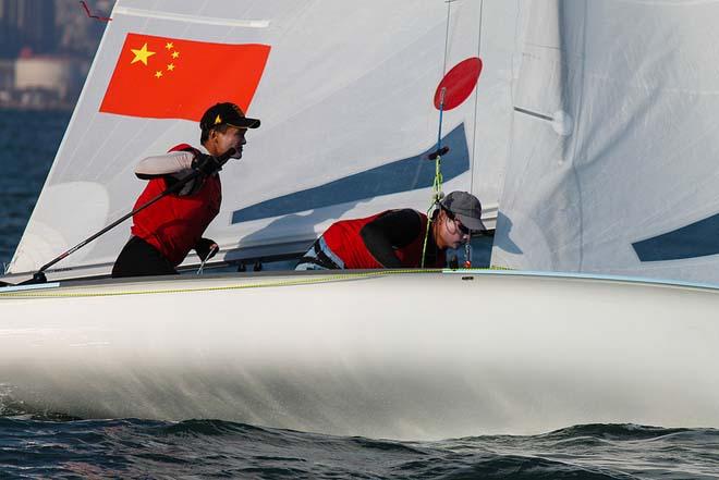 Hao Lan Chao Wang CHN Men’s 470 - 2013 ISAF Sailing World Cup Qingdao Day 4 © ISAF 